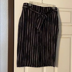 Apt. 9 black and white striped pencil skirt